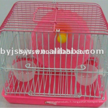 Cage enduite de hamster de treillis métallique de PVC